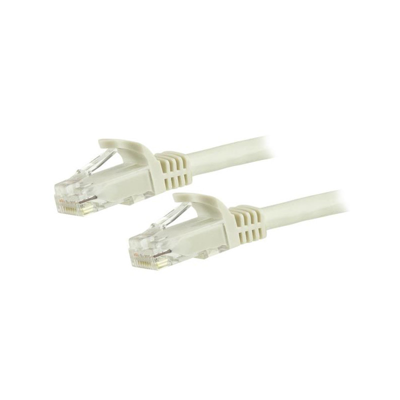 StarTech.com Cavo patch CAT6 1,5 m - Filo di rame al 100% - Connettore antistrappo - Bianco