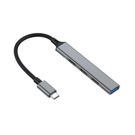 Equip 128961 hub di interfaccia USB 3.2 Gen 1 (3.1 Gen 1) Type-C 5000 Mbit/s Nero, Grigio