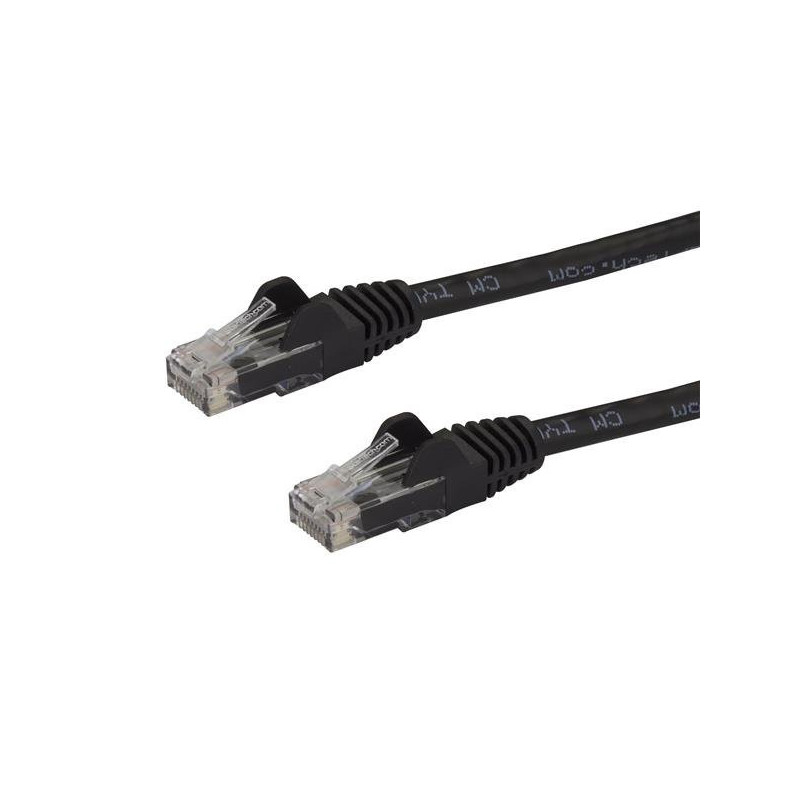 StarTech.com Cavo patch CAT6 da 7,5 m - Filo di rame al 100% - Connettore antistrappo - Nero