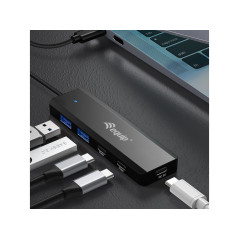 Equip 128964 hub di interfaccia USB 3.2 Gen 1 (3.1 Gen 1) Type-C 5000 Mbit s Nero