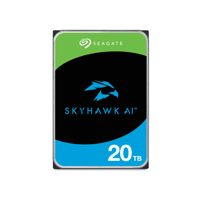 Seagate SkyHawk AI 20 TB disco rigido interno 12 TB 7200 Giri/min 512 MB 3.5" Serial ATA III