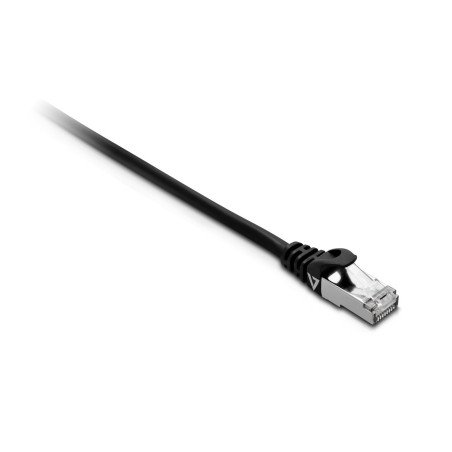 V7 Cavo Cat7 schermato con nastri di alluminio (SFTP) nero da RJ45 maschio a RJ45 maschio 2m 6.6ft