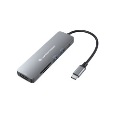 Conceptronic DONN11G replicatore di porte e docking station per laptop Cablato USB 3.2 Gen 1 (3.1 Gen 1) Type-C Grigio