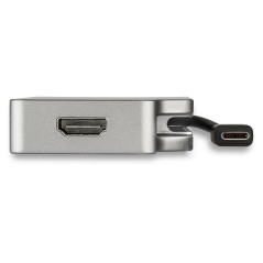 StarTech.com Adattatore Multiporta Video USB-C 4 in 1 in Alluminio - 4K 60Hz - Grigio Siderale