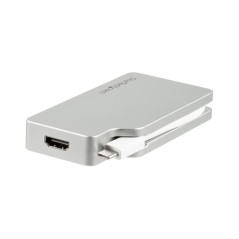 StarTech.com Adattatore Audio/Video da Viaggio 4 in 1 - USB Type-C a VGA, DVI, HDMI o mDP - in Alluminio - 4K