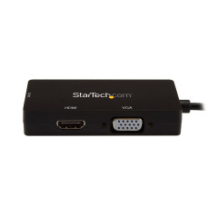 StarTech.com Adattatore Multiporta USB-C - Scheda Grafica Esterna 3 in 1 USB Tipo-C a HDMI, DVI o VGA