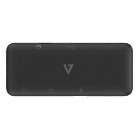 V7 UCMINIDOCKDUAL-PT replicatore di porte e docking station per laptop USB 3.2 Gen 1 (3.1 Gen 1) Type-C Nero