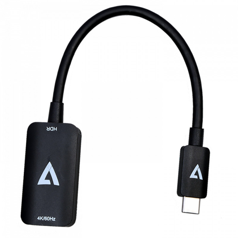 V7 V7USBCHDMI4K60HZ cavo e adattatore video HDMI tipo A (Standard) USB tipo-C Nero