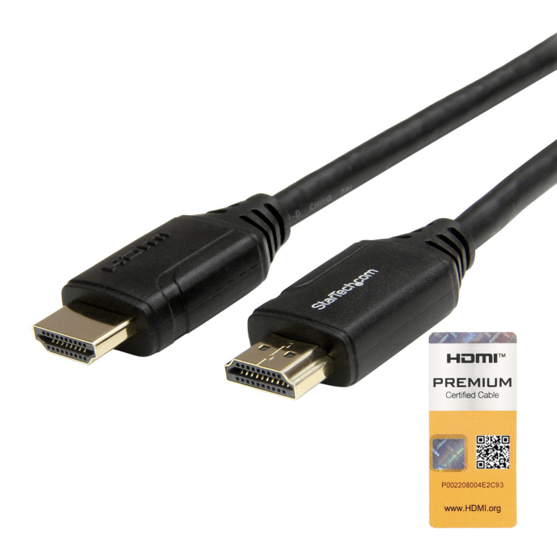 StarTech.com Cavo HDMI 2.0 da 3m, cavo HDMI 4K ad alta velocità con Ethernet, 4K 60Hz HDR10, cavetto HDMI UHD, connettori a