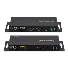 StarTech.com Kit Extender HDMI su fibra ottica LC, 4K 60Hz fino a 1km (Single Mode) o 300m (Multimode) - Estensore HDMI, HDR,