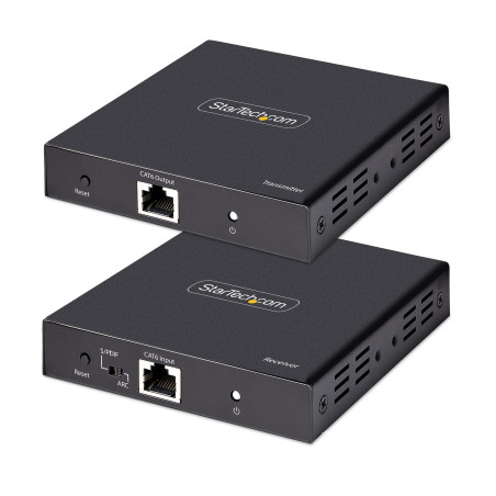 StarTech.com Extender HDMI 4K su Cavo Ethernet CAT5 CAT6, Video Extender 4K 60Hz HDR fino a 70m, Uscita HDMI e Audio S PDIF su