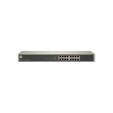 LevelOne GSW-1657 switch di rete Non gestito Gigabit Ethernet (10/100/1000) Nero, Grigio