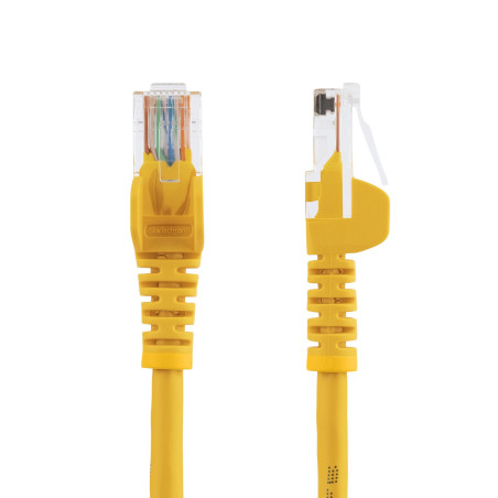 StarTech.com Cavo di rete CAT 5e - Cavo Patch Ethernet RJ45 UTP Giallo da 1m antigroviglio