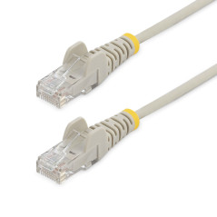 StarTech.com Cavo di Rete Ethernet Snagless CAT6 da 2,5m - Cavo Patch antigroviglio slim RJ45 - Grigio