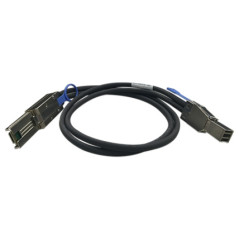 QNAP CAB-SAS30M-8644-8088 cavo Serial Attached SCSI (SAS) 1 m Nero, Metallico