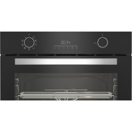 Beko b300 Forno Multifunzione BBIMA13302BMPE Pirolitico con AirFry, , 9 Funzioni, A+, Cristallo Nero e Inox