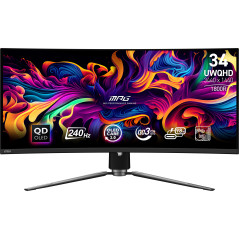 MSI MPG 341CQPX QD-OLED Monitor PC 86,4 cm (34") 3440 x 1440 Pixel UltraWide Quad HD QDOLED Nero