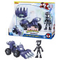 Marvel Spidey e I Suoi Fantastici Amici, set Black Panther Panther Patroller, action figure con veicolo e accessorio,