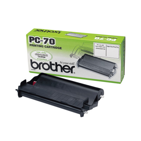 Brother PC-70 ricambio per fax Cartuccia fax + nastro 140 pagine Nero 1 pz