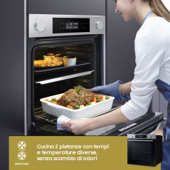 Samsung NV7B44403BS Forno ad incasso Dual Cook Serie 4 76 L A+ Inox