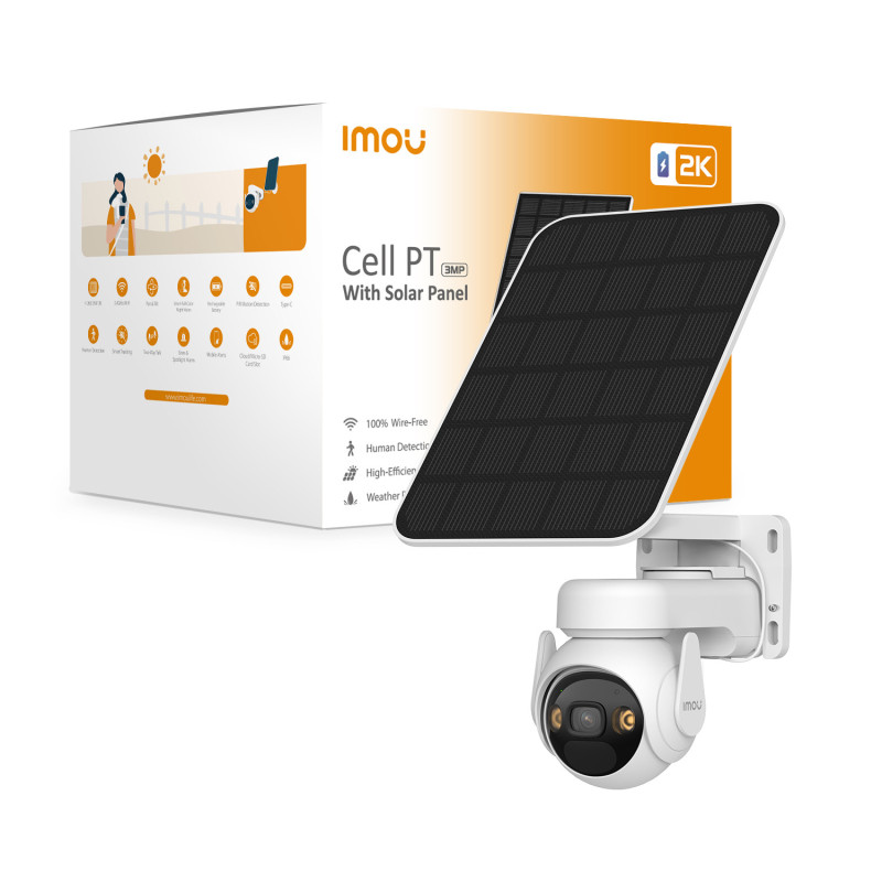 Imou Cell PT Solar Kit Cupola Telecamera di sicurezza IP Esterno 2304 x 1296 Pixel Parete