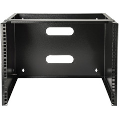 StarTech.com Staffa Rack 19" 8U a Parete - Profondità 35 cm Profilo Basso - Rack 19 pollici per Switch, Patch Panel, Server e