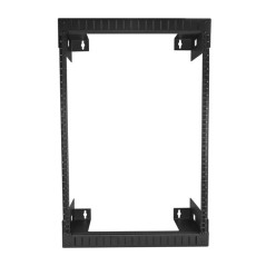 StarTech.com 15U 19" Rack di rete per montaggio a parete a 2 staffe - Rack a muro profondo 12"/30cm a telaio aperto. Rack per