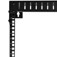 StarTech.com 15U 19" Rack di rete per montaggio a parete a 2 staffe - Rack a muro profondo 12" 30cm a telaio aperto. Rack per