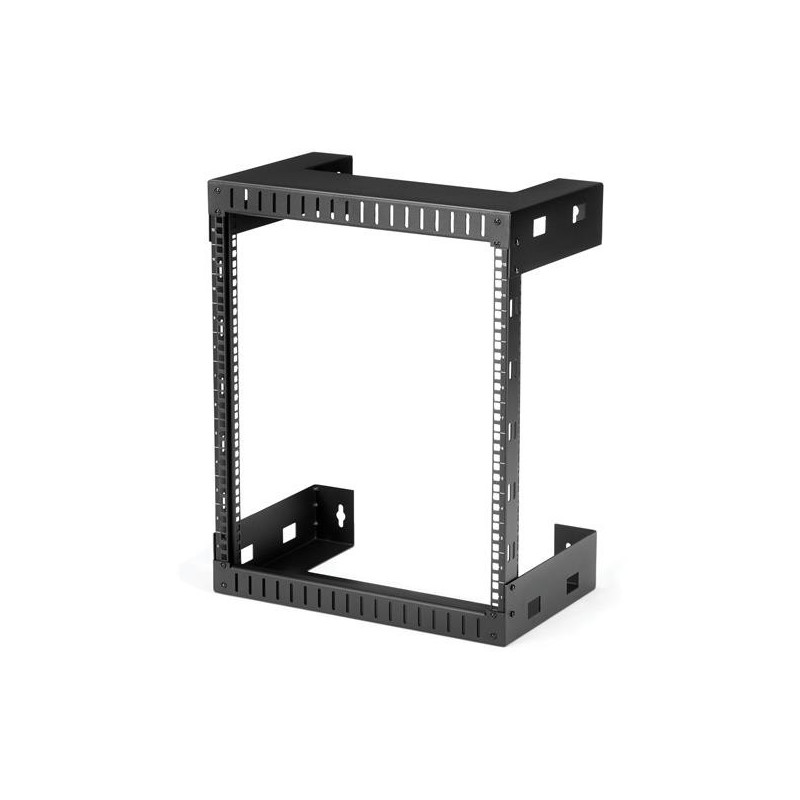 StarTech.com 12U 19" Rack di rete per montaggio a parete a 2 staffe - Rack a muro profondo 12"/30cm a telaio aperto. Rack per