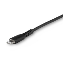 StarTech.com Cavo durevole da USB-C a Lightning da 1m nero - Cavo di alimentazione sincronizzazione in Fibra aramidica robusta