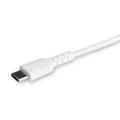 StarTech.com Cavo durevole da USB-C a Lightning da 1m bianco - Cavo di alimentazione/sincronizzazione in Fibra aramidica