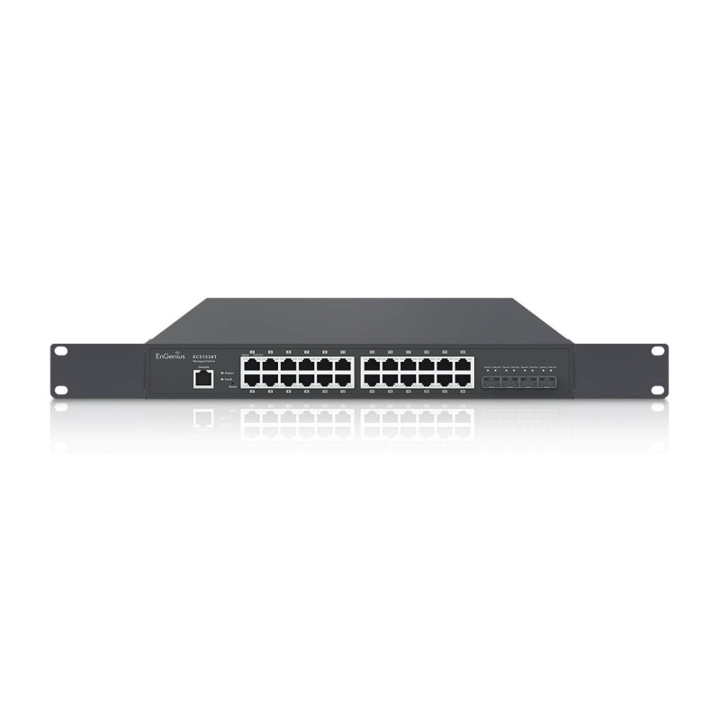 EnGenius ECS1528T switch di rete Gestito L2/L3 Gigabit Ethernet (10/100/1000) Nero