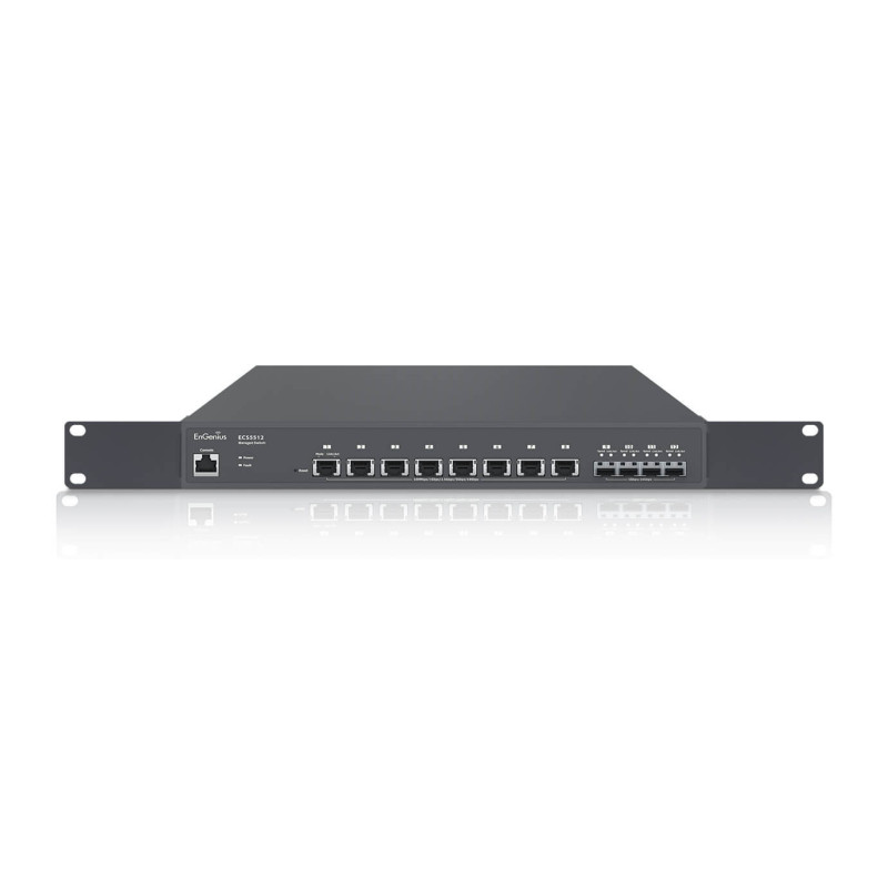 EnGenius ECS5512 switch di rete Gestito L2+ 10G Ethernet (100/1000/10000) Nero