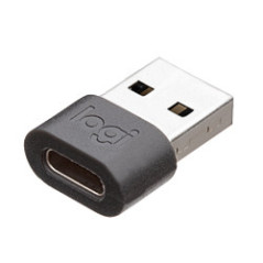 Logitech 989-000982 adattatore per inversione del genere dei cavi USB C USB A Grafite