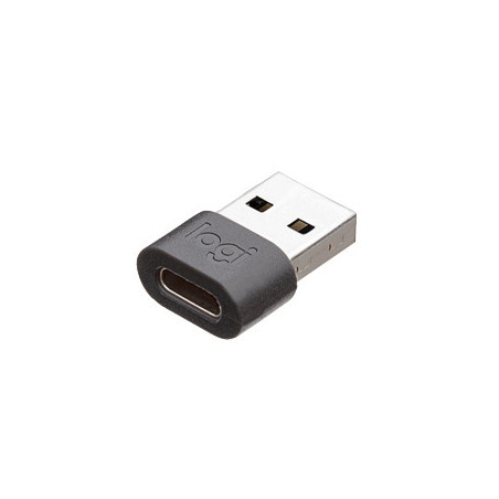 Logitech 989-000982 adattatore per inversione del genere dei cavi USB C USB A Grafite