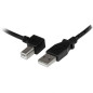 StarTech.com Cavo USB 2.0 A a B con angolare sinistro 3 m - M/M