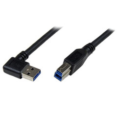 StarTech.com Cavo USB 3.0 SuperSpeed da 1 m nero - Angolare destro A a B - M M