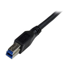 StarTech.com Cavo USB 3.0 SuperSpeed da 1 m nero - Angolare destro A a B - M M