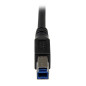 StarTech.com Cavo USB 3.0 SuperSpeed da 1 m nero - Angolare destro A a B - M/M