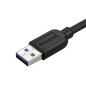 StarTech.com Cavo USB 3.0 Tipo A a Micro B slim - Connettore USB3.0 A a Micro B slim ad angolo sinistro Gen 1 (5 Gbps) - 1m