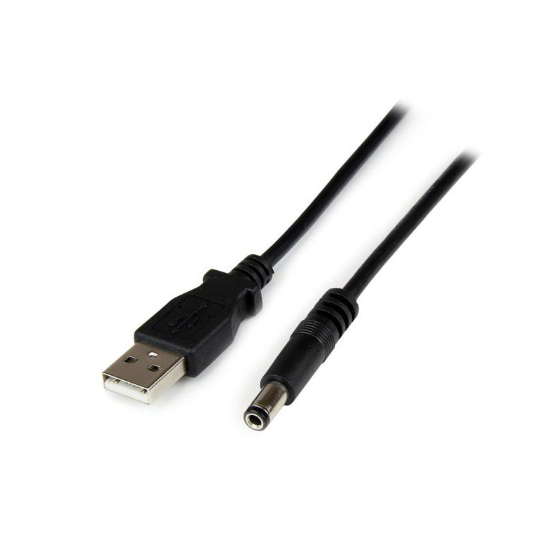 StarTech.com Cavo di alimentazione USB a barilotto tipo N 1 m 5 V CC - USB A a CC 5,5 mm