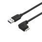 StarTech.com USB3AU2MRS cavo USB USB 3.2 Gen 1 (3.1 Gen 1) 2 m USB A Micro-USB B Nero