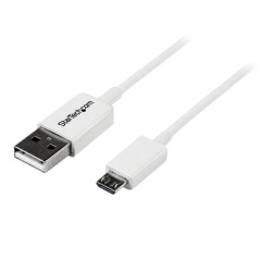 StarTech.com Cavo micro USB bianco 2 m - A a Micro B