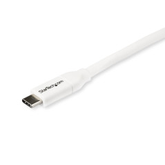 StarTech.com Cavo USB-C a USB-C con PD 5A - M M - Bianco da 2m - USB 2.0 - Certificato USB-IF