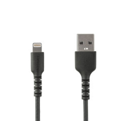 StarTech.com Cavo da USB-A a Lightening da 2m di colore nero - Robusto e resistente cavo di alimentazione sincornizzazione in