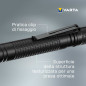 Varta Aluminium F10 Pro LED Flashlight (incl. 2x Longlife Power AAA Batterie per l'uso quotidiano, 150 lumen, resistente agli