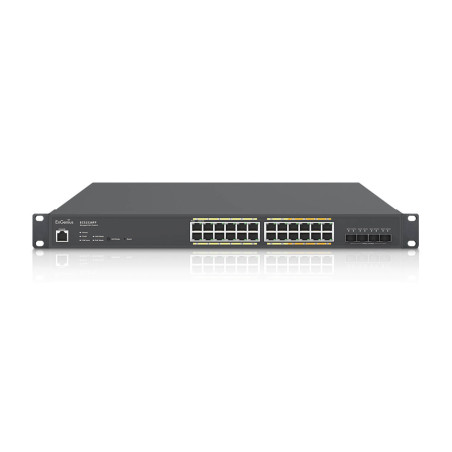 EnGenius ECS2528FP switch di rete Gestito L2+ Gigabit Ethernet (10 100 1000) Supporto Power over Ethernet (PoE) Nero