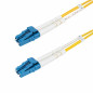 StarTech.com Cavo in fibra ottica duplex monomodale OS2 da LC a LC (UPC) da 25m, 9/125µm, 100G, Insensibile alla piegatura,