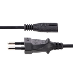 StarTech.com Cavo di Alimentazione CA da 3m, Spina EuroPlug a C7, 2.5A-250V, 18AWG, Cavo Elettrico di Ricambio con spina