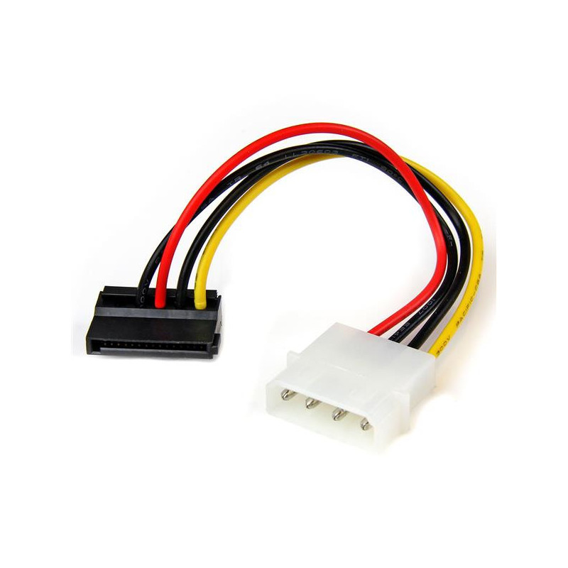 StarTech.com Adattatore cavo di alimentazione Molex a SATA con angolare sinistro 4 pin 15 cm